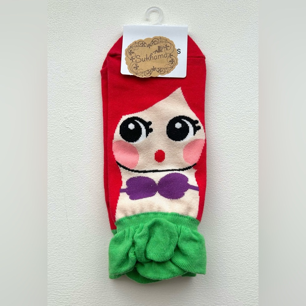 *free* add-on!  NWT Ariel The Little Mermaid kawaii socks